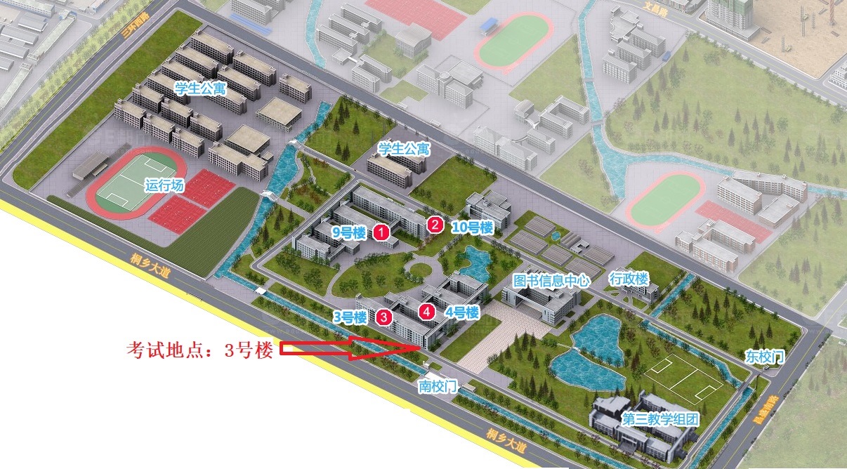 技能三類考試考點布局圖